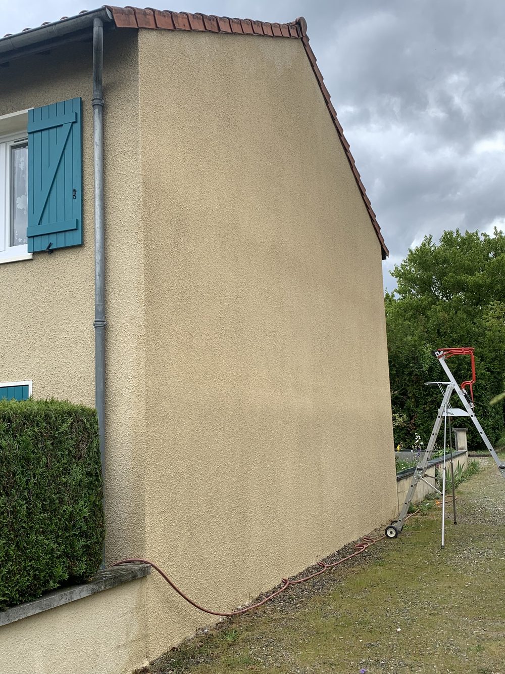 Façade après nettoyage par drone