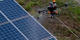 Nettoyage panneaux solaire drone